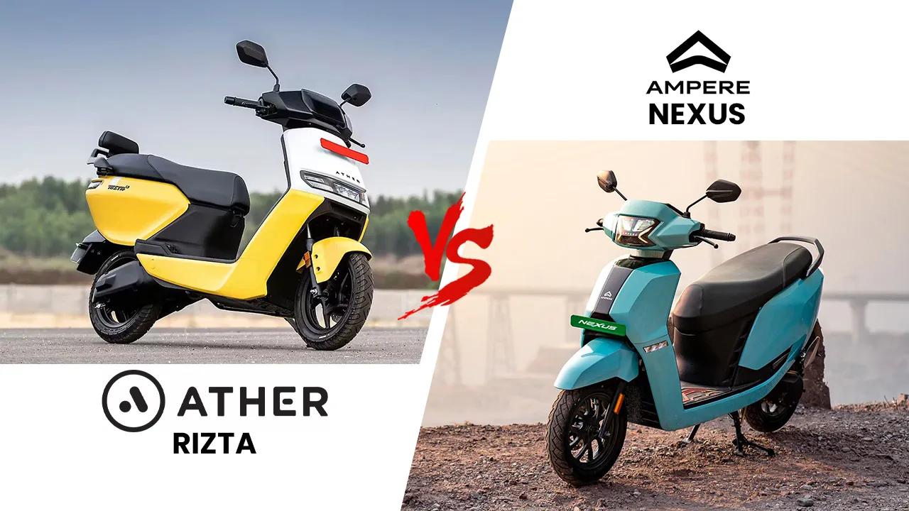Ather Rizta vs Ampere Nexus – The Electric Scooter Face-Off India Was Waiting For!