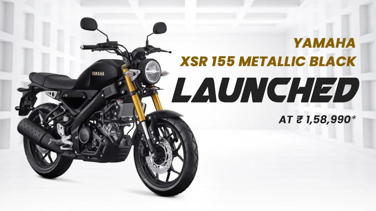 Yamaha XSR155 Metallic Black at Rs 1,58,990